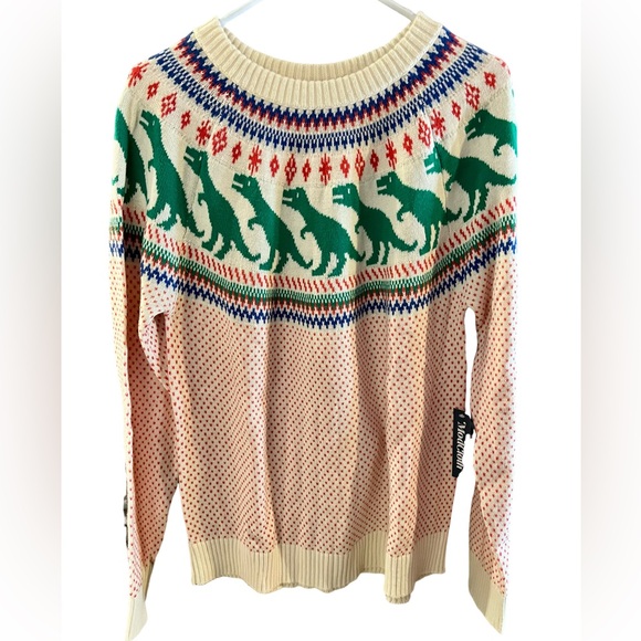 ModCloth Fair Isle ‘Rawr Ambition’ sweater NWT - Picture 2 of 3